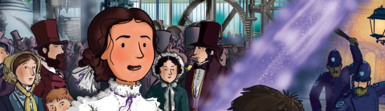 Garry Parsons book cover illustration for Time Travel Twins The Victorian Revolution