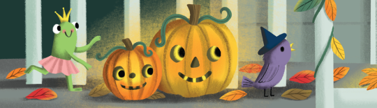 Nila Aye illustration for Who's Spooky? children's board book.