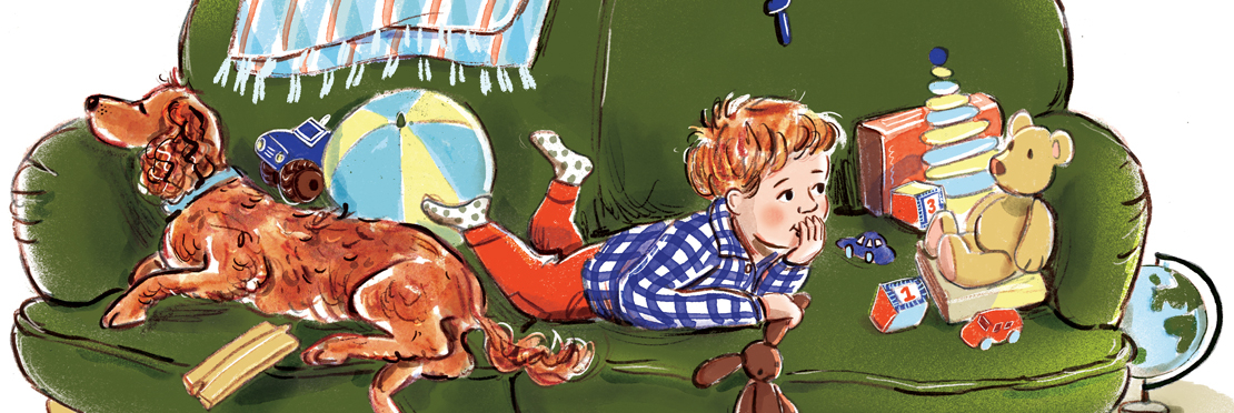 Watercolour illustration of children playing by illustrator Hannah George, represented by Kids Corner Illustration Agency