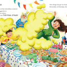 Illustrator Garry Parsons illustrations from The Supersonic Fart children's picture book