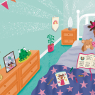 Hannah Jayne Lewin's illustrations for the children's book Just As He Said.