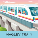 Mark Frudd train illustration for Usborne Train Snap Cards.