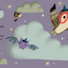 Nila Aye illustration for Who's Spooky? children's board book.