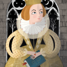 Illustrator Sam Rudd's children's picture book illustrations of historical queens