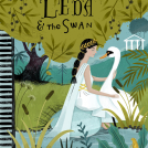 Illustrator Sam Rudd's illustrations inspired by Greek Mythology, Leda & The Swan.