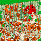 Illustrator Tim Wesson illustration spreads for Highlights Magazine