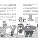 Illustrator Tim Wesson's illustrated book cover for Too Many Tims black and white spreads