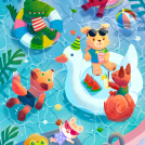 Illustrations by illustrator Tinna Guo, represented by Kids Corner Illustration Agency